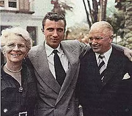 HWA and wife Loma with their son Dick-Colorized